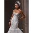 Fit And Flare Mermaid Sweetheart Beaded Crystal Taffeta Wedding Dress With Ruching