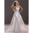 Fit And Flare Mermaid Sweetheart Lace Wedding Dress With Detachable Train