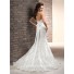 Fit And Flare Mermaid Sweetheart Lace Wedding Dress With Ribbon Sash