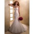 Fit Mermaid Sweetheart Lace Tulle Wedding Dress With Fishtail Corset Back