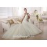 Fitted A Line Sweetheart Low Back Beaded Lace Layered Tulle Wedding Dress