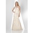 Fitted Mermaid One Shoulder Strap Long Ivory Taffeta Wedding Guest Bridesmaid Dress