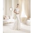 Fitted Mermaid Sweetheart Neckline Venice Lace Wedding Dress With Short Sleeves Jacket