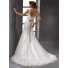 Glamorous Trumpet/ Mermaid Straps V neck Beaded Lace Wedding Dress With Crystals Belt