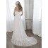 Glamour A Line Sweetheart Ruched Tulle Applique Corset Wedding Dress