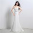 Glamour Mermaid Strapless Corset Back Lace Wedding Dress With Crystals Sash