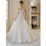 Gorgeous Ball Gown Strapless Sweetheart Applique Beaded Crystal Wedding Dress Lace Up Back