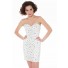 Gorgeous Sweetheart Short/ Mini White Beaded Homecoming Cocktail Prom Dress