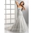 Latest Trumpet/ Mermaid Empire Strapless Lace Wedding Dress With Crystal Sequins