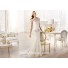 Mermaid Bateau Illusion Neckline Cap Sleeve Lace Wedding Dress With Pearls Embroidery