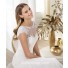 Mermaid Bateau Sheer Illusion Neckline Cap Sleeve Tulle Lace Beaded Wedding Dress
