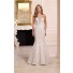 Mermaid Strapless Plunging Sweetheart Neckline Lace Crystal Wedding Dress