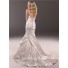 Mermaid Sweetheart Champagne Satin Fit And Flare Wedding Dress With Ruching Beading