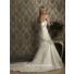 Mermaid Sweetheart Empire Waist Ruched Satin Wedding Dress With Beading Crystal