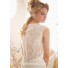 Mermaid V Neck Cap Sleeve See Through Back Tulle Lace Beaded Wedding Dress With Buttons