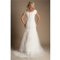 Modest Trumpet Mermaid Ruched Organza Wedding Dress With Sleeves