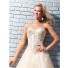 Pretty A Line Princess Sweetheart Long Peach Sequin Tulle Evening Prom Dress