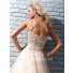 Pretty A Line Princess Sweetheart Long Peach Sequin Tulle Evening Prom Dress