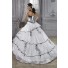 Pretty Ball Gown white Organza Quinceanera Dress With Embroidered Beading