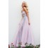 Princess A Line Strapless Sweetheart Long Pink Lace Tulle Wedding Prom Dress