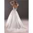 Princess A Line Strapless Tulle Wedding Dress With Beaded Crystal Belt