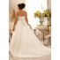 Princess A Line Sweetheart Organza Lace Draped Plus Size Wedding Dress Corset Back