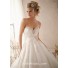 Princess Ball Gown Sweetheart Tulle Lace Beaded Wedding Dress With Crystal Belt