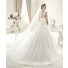 Romantic A Line V Neck Low Back Lace Wedding Dress With Straps