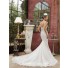 Romantic Mermaid V Neck Open Back Lace Beaded Wedding Dress With Straps Train
