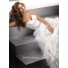 Royal Ball Gown Sweetheart Puffy Organza Wedding Dress With Pearls Beading 