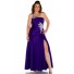 Seventeen Magazine One Shoulder Royal Blue Taffeta Beading Prom Dress Plus Size