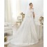 Sexy A Line Off The Shoulder Short Sleeve Beaded Lace Wedding Dress With Belt