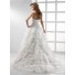 Sexy A Line Princess Sweetheart See Through Corset Wedding Dress With Lace Ruffles Beading