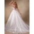 Sexy Ball Gown Deep V Neck Spaghetti Strap Taffeta Wedding Dress With Crystals