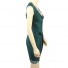 Sexy Deep V Neck Cap Sleeve Short Mini Green Bandage Bodycon Evening Party Dress