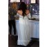 Sexy Long Ivory Pregnant Kim kardashian Maternity Dress