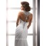 Sexy Sheath Straps Beaded Crystals Chiffon Summer Wedding Dresses With Slit