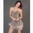 Sexy Sheath Sweetheart Short/Mini Brown Beaded Feather Cocktail Dress With Sequins