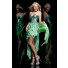 Sexy Sweetheart High Low Green Chiffon Ruffle Sequin Sparkly Prom Dress
