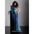 Sexy sheath sweetheart spaghetti strap low back long royal blue sequined prom dress