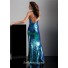 Sexy sheath sweetheart spaghetti strap low back long royal blue sequined prom dress