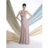Sheath Halter Chiffon Ruched Mother Of The Bride Formal Occasion Evening Dress