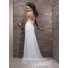 Sheath One Shoulder Swarovski Crystal Chiffon Wedding Dress With Slit Strap