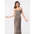 Sheath sweetheart floor length grey chiffon formal mother of the bride dress with jacket