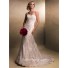 Slim A line Sweetheart Champagne Colored Lace Wedding Dress With Detachable Straps