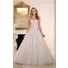 Stunning Ball Gown Sweetheart Tulle Lace Crystal Wedding Dress With Belt