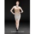 Tight Sweetheart Short Mini Gold Silver Beaded Club Cocktail Party Dress