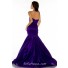 Trumpet Mermaid Sweetheart Long Regency Purple Satin Special Occasion Evening Dress