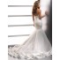 Trumpet/ Mermaid Sweetheart Pleat Tulle Wedding Dress With Layered Skirt Crystal