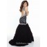 Trumpet/Mermaid sexy v neck backless black beaded prom dress with straps